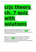 crjs theory ch. 7 quiz with solutions