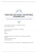 FDNS 4540 UGA EXAM 2: NUTRITIONAL EPIDEMIOLOGY WITH ACCURATE ANSWERS