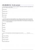 (15) BUSN Ch. 14 all correct  questions with correct answers