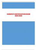 HUBSPOT CERTIFICATION EXAM 2024 /2025