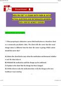 2024 RN HESI EXIT V1 EXAM WITH NGN & SATA Questions and Verified Rationalized Answers, 100% Guarantee Pass