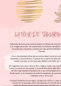 la flor de tamarindo en resumen literario