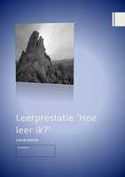 Beroepsprestatie 1.1 hoe leer ik