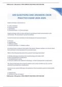 CNOR practice- 100 questions- WITH COMPLETE SOLUTIONS LATEST 2024-2025