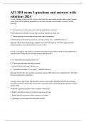 ATI MH exam 3 questions and answers with solutions 2024