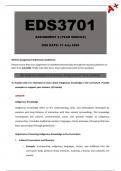 EDS3701 Assignment 4 (Detailed Answers) Year Module - Due 31 July 2024