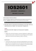 IOS2601 Assignment 1 (Detailed Answers) Semester 2 - Due 31 July 2024