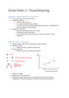 Lecture 3 (Visual Orienting and Saccades)