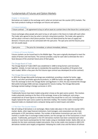 Summary Fundamentals of Futures and Option Markets