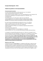 Europees Belastingrecht - WG2 - Master Fiscaal Recht - EUR