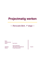 Moduleopdracht Projectmatig werken - cijfer 9,0