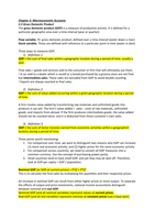 Chapter 2 Macroeconomic Accounts summary (FEB11002 Macro-economie)