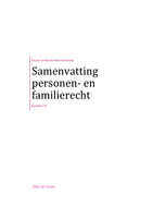 Samenvatting personen- en familierecht