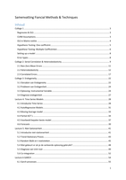 Samenvatting Financial Methods & Techniques