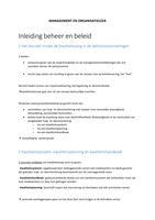 Management en organisatieleer 2.2 