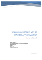 De gereedschapskist van de maatschappelijk werker