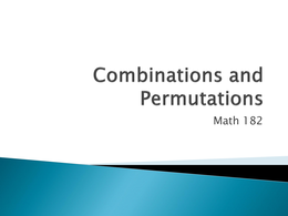 Combination nd permutation