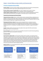 Organisation & Management Week 3 (Chapters 5, 6 and 7)