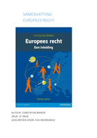 Samenvatting Europees recht