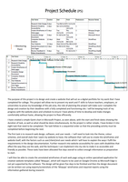 Unit 17 - P5 - Project Schedule