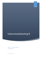 Samenvatting Inkomstenbelasting B