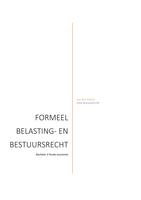 Samenvatting formeel bestuur- en belastingrecht