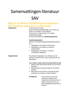 Samenvatting alle literatuur SAV 1