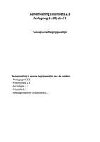 Samenvatting casustoets 2.3 