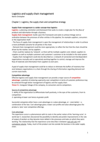 Summary Chapter 1-7 Logistics & Supply Chain Management - Martin Christopher