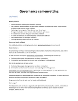 Integrale Veiligheid samenvatting governance H7 Jaar 3