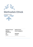 Methodiek Ethiek- ethisch dilemma 