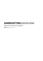 Samenvatting Sociologie Periode 3, jaar 1 (P) 2016-2017