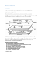 Samenvatting Processen Analyseren