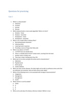 Practice questions case 1-3