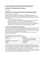 Samenvatting Proces Management - 4de druk - hoofdstuk 1 t/m 9