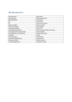 Vertaling Woorden Bedr.Eco NL - ENG