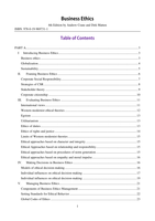 Business Ethics (4th ed) summary