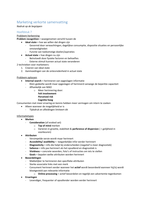 Markting 2 samenvatting tussentoets 2 (focus op begrippen en relaties)