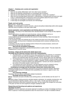 Samenvatting Sociology, Work and Organisation door Watson - Sociology of Organisations