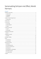 Samenvatting Schrijven met Effect, Mariët Hermans / Schrijven 1B