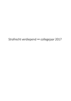 Strafrecht verdiepend samenvatting