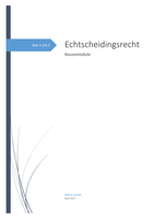 Samenvatting echtscheidingsrecht