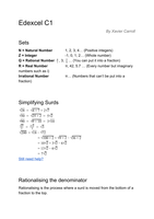 Edexcel C1 Maths