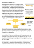 Unit 23 - P6, M3, D2 - My HCI Design & How it could be Improved