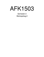AFK1503 ASSIGNMENT 2 IN AFRIKAANS