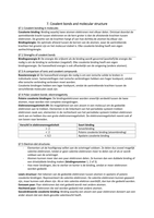 Hoofdstuk 7: Covalent bonds and molecular structure