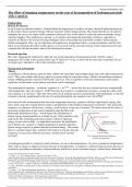 IB Chemistry IA (marked 23/24) - Effect of temperature on rate of decomposition of hydrogen peroxide