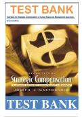 Test Bank for Strategic Compensation, 2nd Canadian Edition by Martocchio, Samhaber|| Complete Guide A+