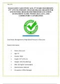 ELIAS LEON CASE STUDY AGE: 57 YEARS OLD HEIGHT: 5'9" (175 CM) WEIGHT: 195.0 LBS (88.6 KG) REASON FOR ENCOUNTER: HIGH BLOOD PRESSURE LOCATION: OUTPATIENT CLINIC WITH X-RAY, ECG, AND LABORATORY CAPABILITIES