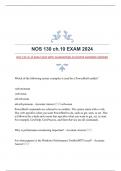 NOS 130 ch.10 EXAM 2024 WITH GUARANTEED ACCURATE ANSWERS|VERIFIED